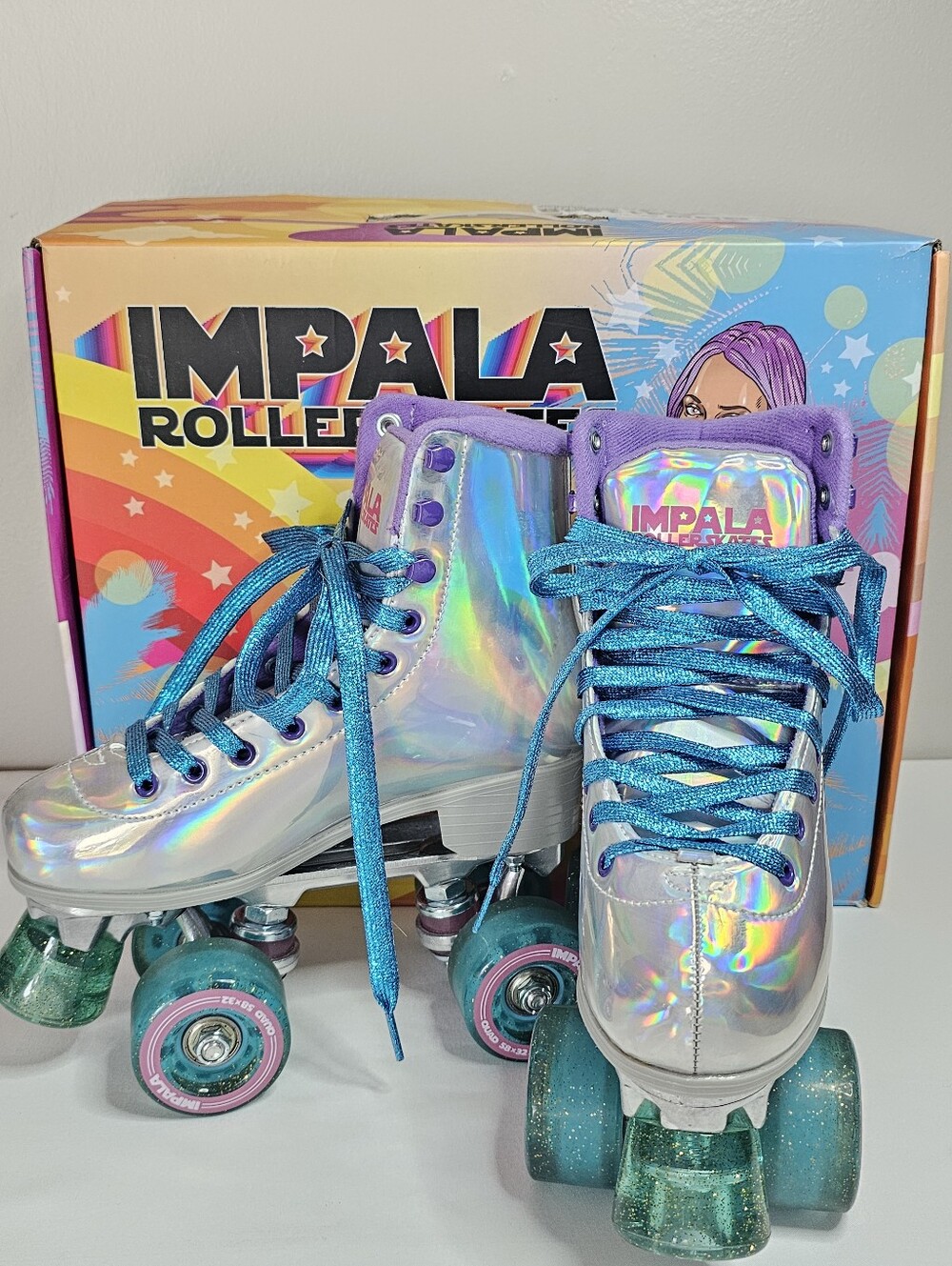 Impala Holographic Quad Skates Women's 4/Youth 2 (EU 35) NIB Retro inspired
